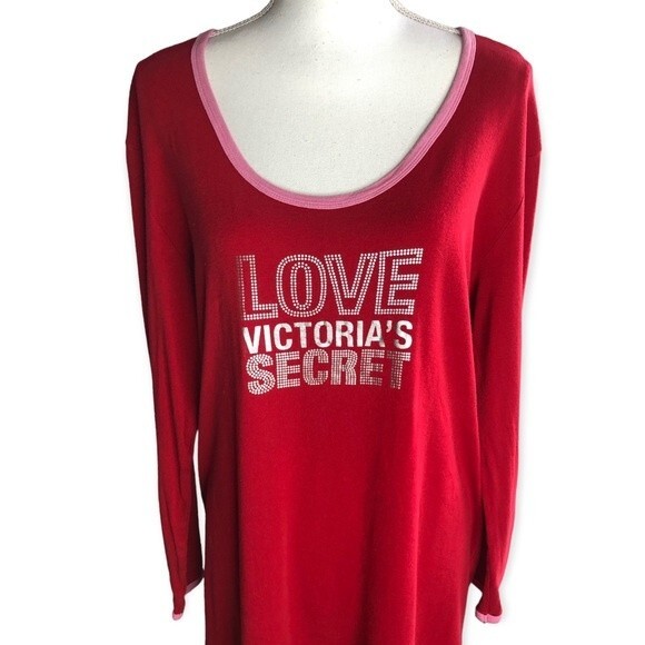 Victoria’s Secret Long Sleeve Pullover Sleep Dress - Picture 2 of 6